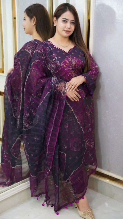 কোটা কাপড় বাটিক প্রিন্ট সেলোয়ার