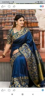 সফট সিল্ক কাতান শাড়ি - Image 2