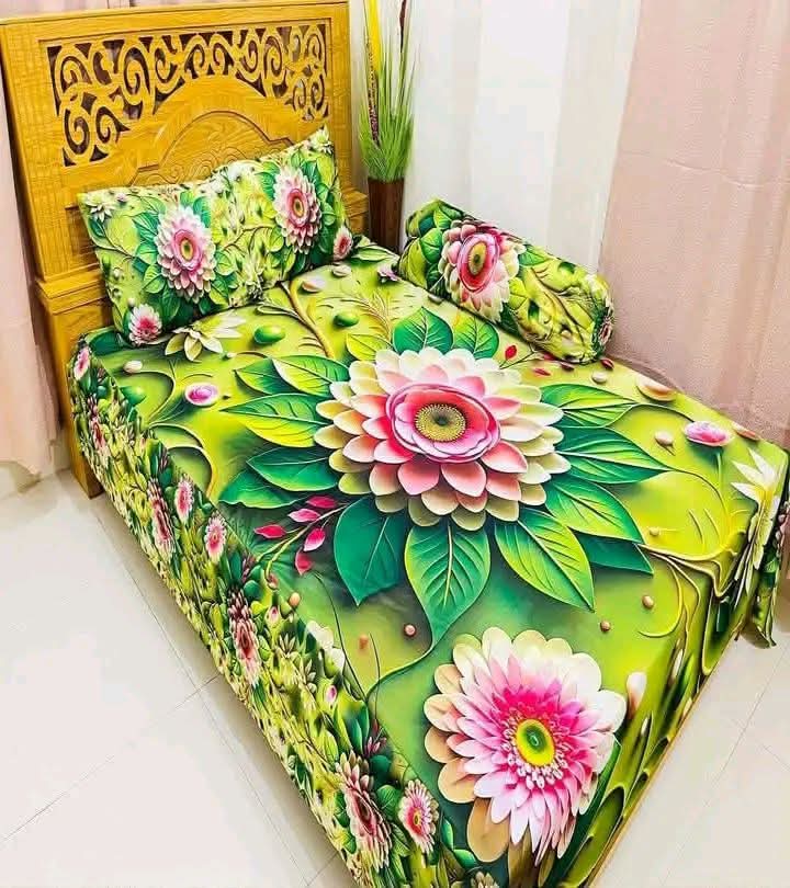 dffdbade-8d95-4128-bbe8-b11d3c09399a 3D Ruffle Waterproof Bedsheet Set - Image 1