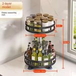 360° Rotating 2-Tier Spice Rack - Image 3