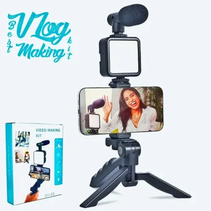 AY 49 Video Making Vlogging Kit with Microphone