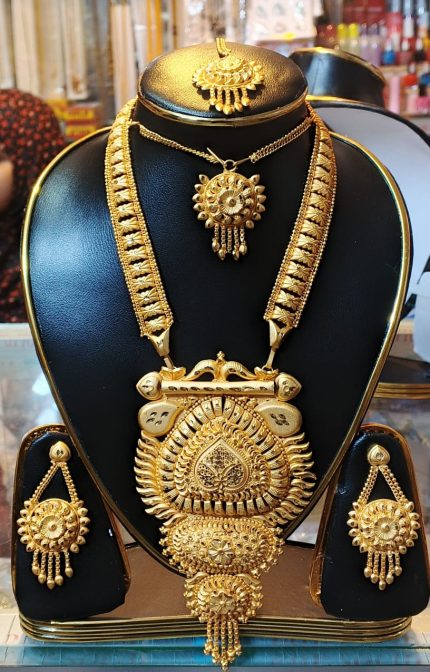 Gold Plated Jewellery Necklace Set For neckless Women