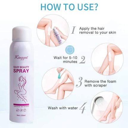 Silky Beauty Spray, Quick and Painless Hair Removal Spray 150m