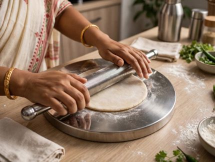 Premium Stainless Steel Ruti Maker Set